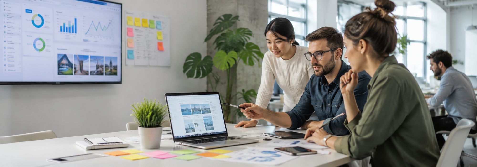 SEO content strategy and copywriting team planning website content, search visibility and digital marketing improvements.